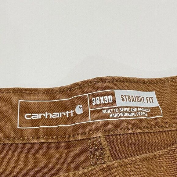 Carhartt RUGGED FLEX 38x30 Straight Fit Duck Double Front Tapered Utility Pants - Picture 8 of 10